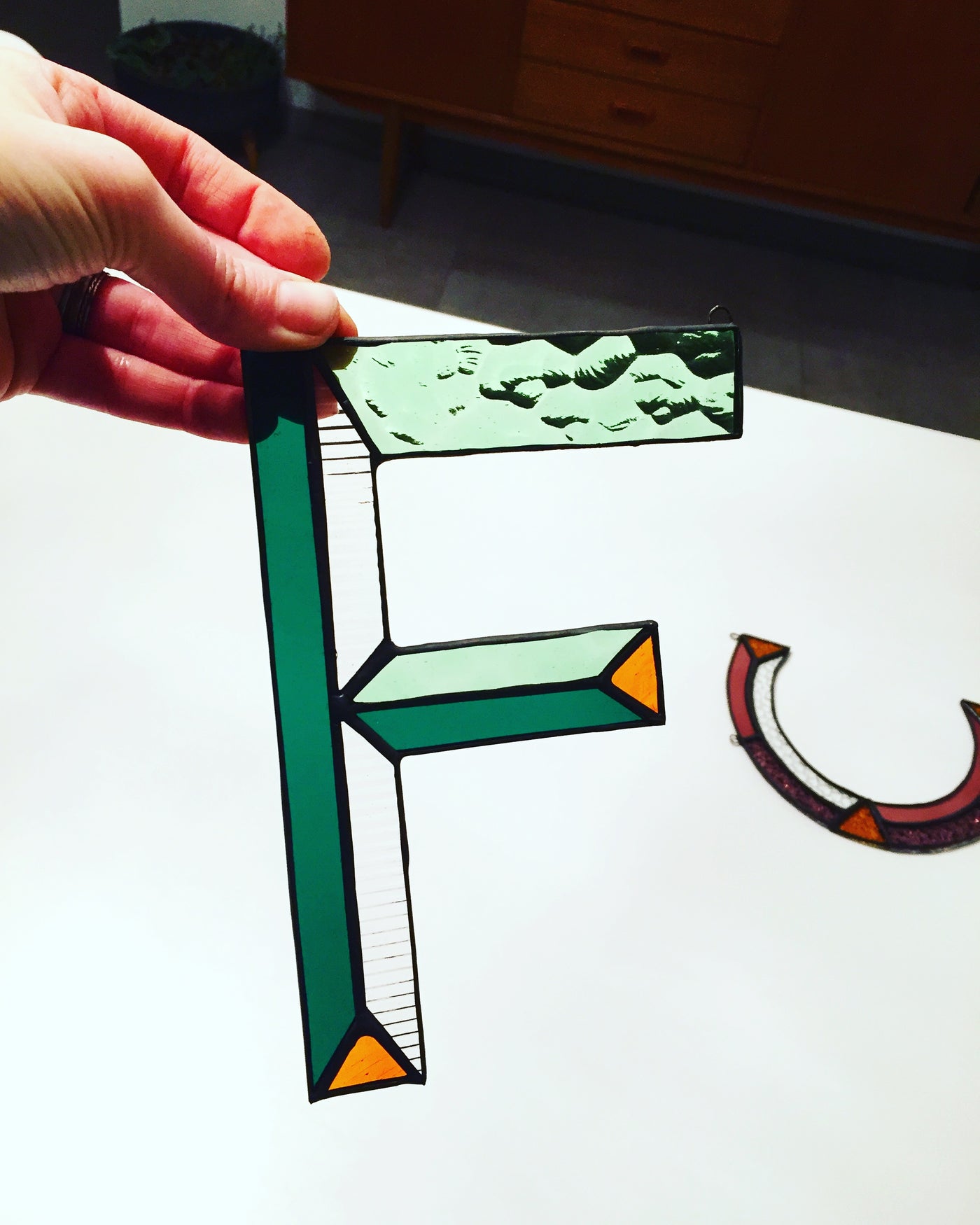 Letters in Glas - Groen