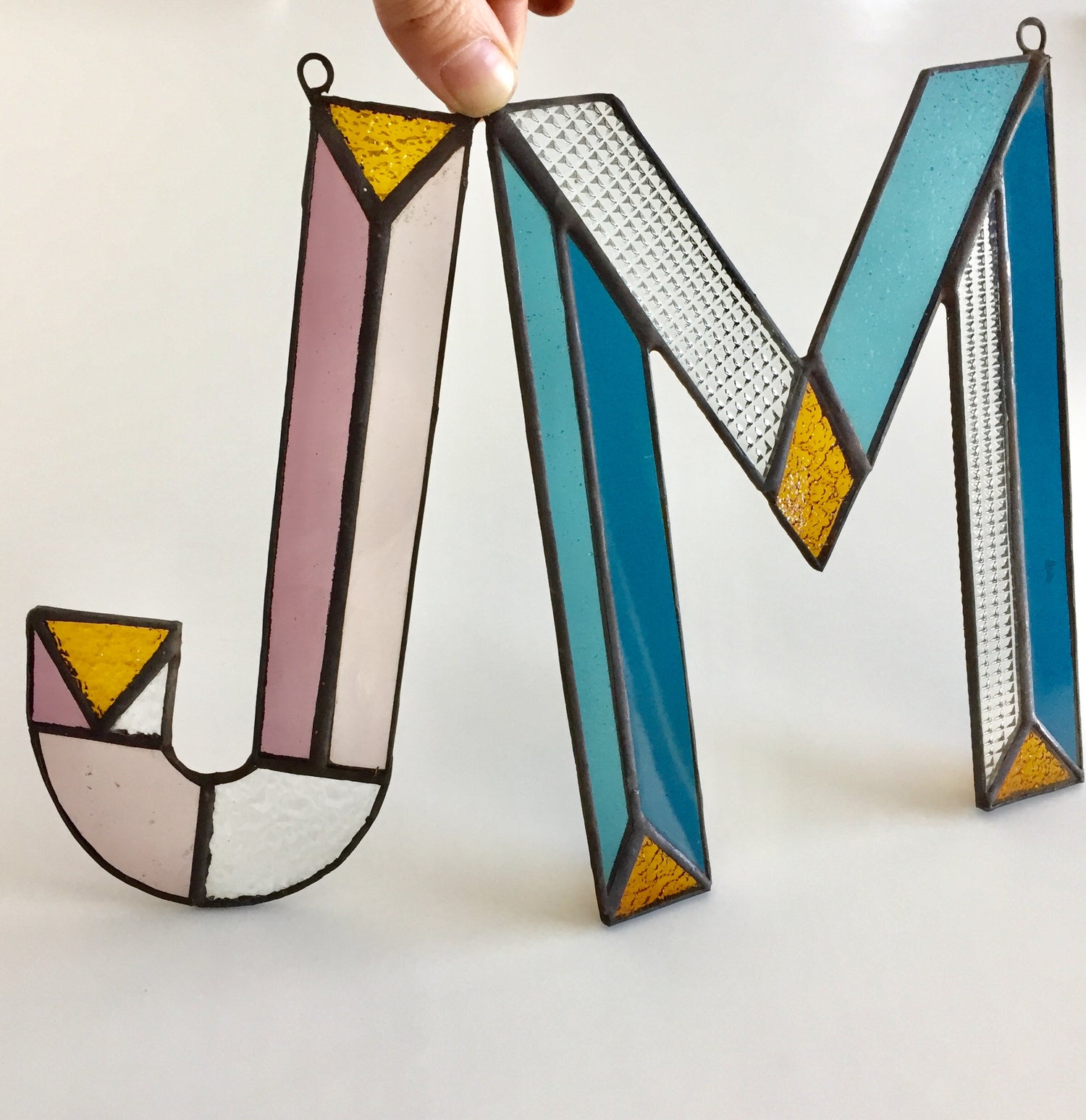 Letters in Glas - Roze