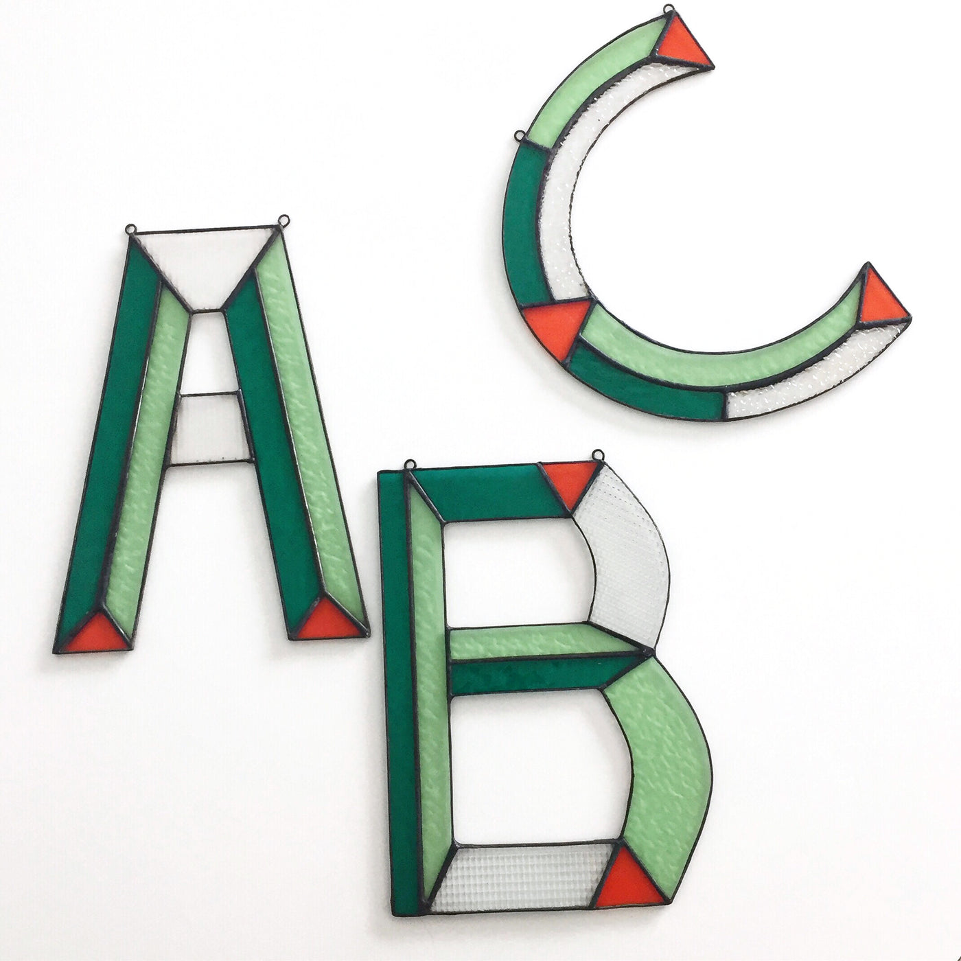 Letters in Glas - Groen