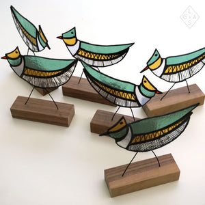 Meesje In Glas - Glazen Vogels